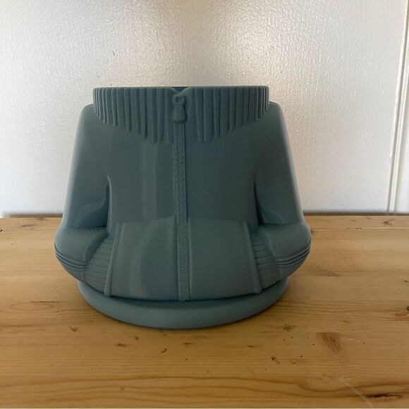 Dusty Blue Sport Sweater Planter - A Fun & Eco-Friendly Gift for Athletes - Picture 3 of 14